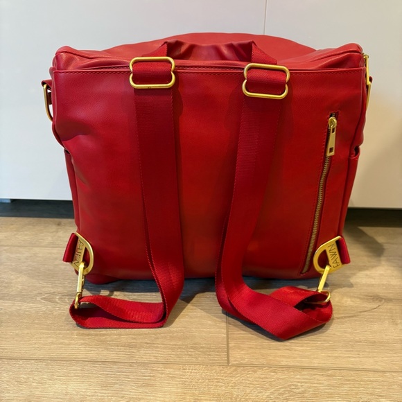 Fawn Design The Original Diaper Bag Limited Edition Poppy Red - Picture 7 of 14